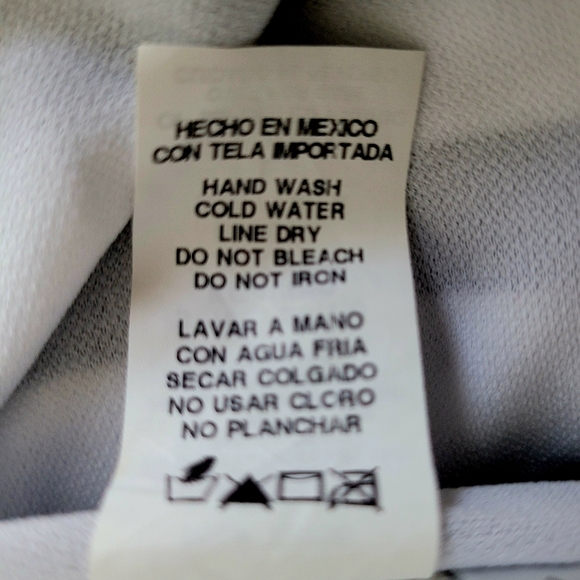 NWOT Kenneth Cole Black & White Stripe 1 Pc Swimsuit, Sz L - Picture 15 of 15